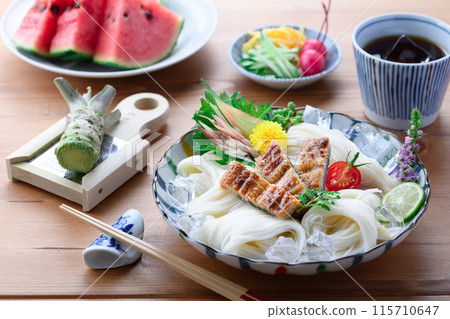 夏天的味道，充滿體力的鰻魚素麵 115710647