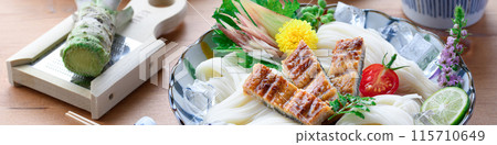 Summer flavor: Eel somen noodles with plenty of stamina 115710649