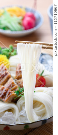 Summer flavor: Eel somen noodles with plenty of stamina Summer flavor: Eel somen noodles with plenty of stamina 115710667