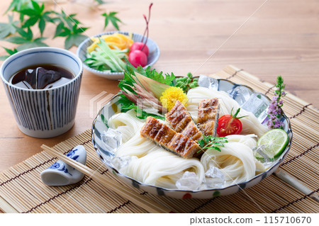 Summer flavor: Eel somen noodles with plenty of stamina Summer flavor: Eel somen noodles with plenty of stamina 115710670