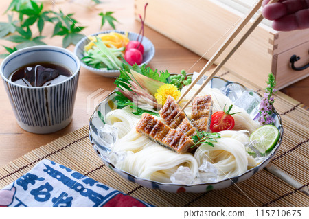 Summer flavor: Eel somen noodles with plenty of stamina 115710675