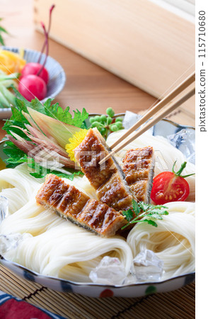 Summer flavor: Eel somen noodles with plenty of stamina 115710680