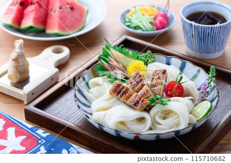 夏天的味道，充滿體力的鰻魚素麵 115710682