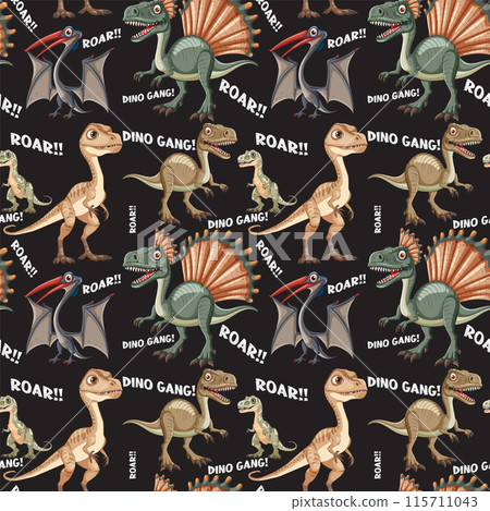 Dinosaur Adventure Pattern 115711043