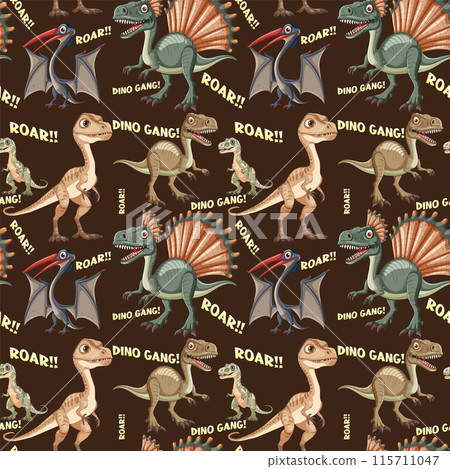 Dinosaur Adventure Pattern 115711047