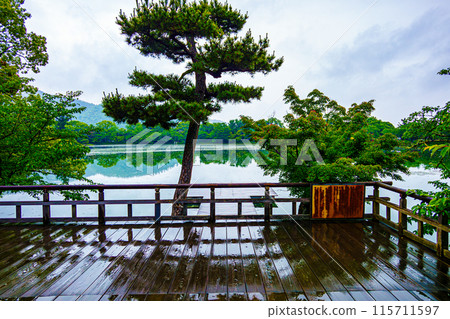 Osawa Pond at Daikakuji Temple, Kyoto 115711597
