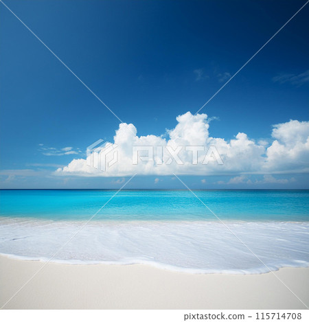 水晶般清澈的海水與白色沙灘的和諧 115714708