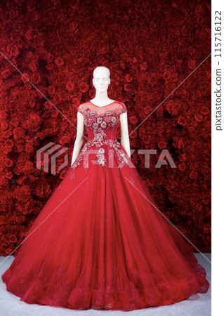 Chinese wedding dress red color,Chinese new year 115716122