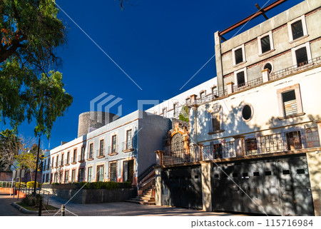 Traditional houses in the old town of Zacatecas, UNESCO world heritage in Mexico Traditional houses in the old town of Zacatecas, UNESCO world heritage in Mexico 115716984