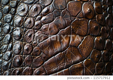 Generative ai on theme of beautiful texture crocodile skin for design natural abstract background 115717912