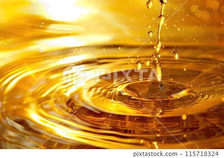 Generative ai on theme of beautiful texture surface motor oil, design natural abstract background 115718324