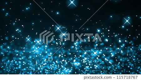 Image of aquarius over black background with stars 115718767