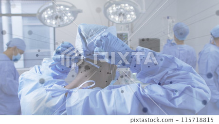 Image of network of connections over diverse surgeons 115718815