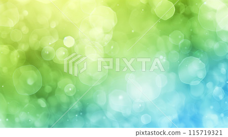 Green background illustration with overlapping blurred lights 115719321