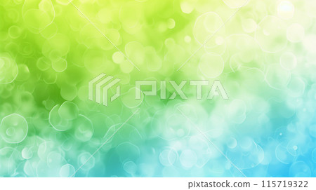 Green background illustration with overlapping blurred lights 115719322