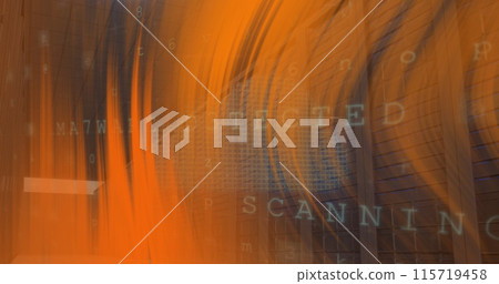 Image of data processing over server room Image of data processing over server room 115719458