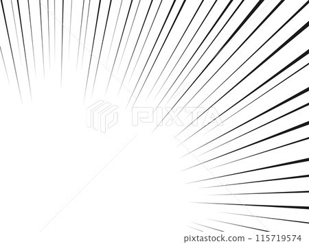 簡單的黑色集中線角底部細線框架背景 簡單的黑色集中線角底部細線框架背景 115719574