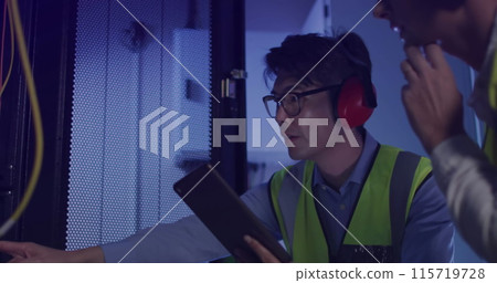 Image of statistics and financial data processing over world map 115719728