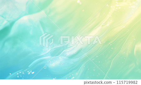 與綠色水面和波紋的背景 115719982