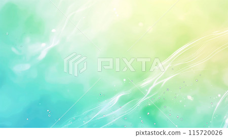 Background with green water surface and ripples 115720026