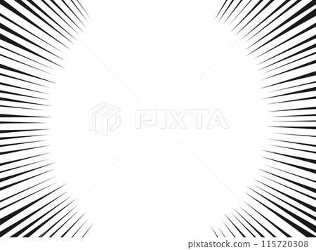 簡單的黑色集中線左右粗線框背景 115720308