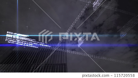 Image of data processing over clouds Image of data processing over clouds 115720558