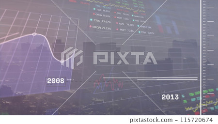 Image of financial data processing Image of financial data processing 115720674