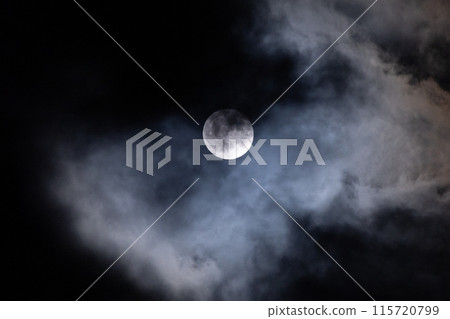 Clouds and moon 115720799