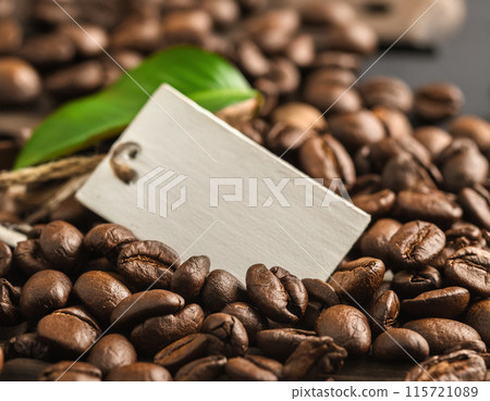 Studio Shot of Coffee Beans 115721089