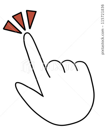 推/指手（畫線）旭日紋（紅1） 115721836