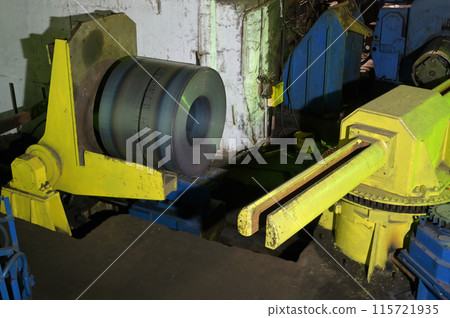 Steel coils rolled in the steel plant Steel coils rolled in the steel plant 115721935