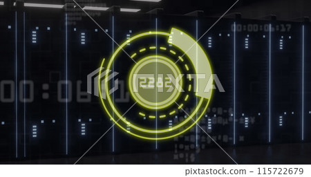Image of data processing over computer servers 115722679