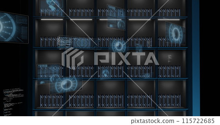 Image of data processing over computer servers 115722685