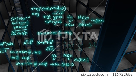Image of data processing over computer servers Image of data processing over computer servers 115722692