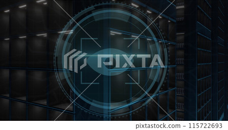 Image of data processing over computer servers Image of data processing over computer servers 115722693