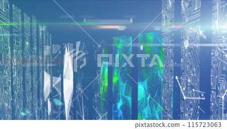 Image of plexus networks and screens of network of connections against blue background Image of plexus networks and screens of network of connections against blue background 115723063