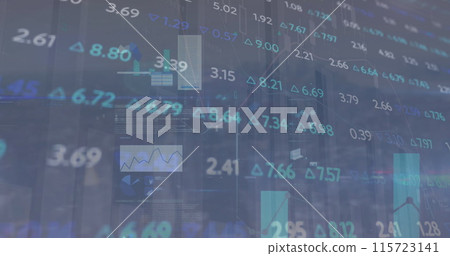 Image of graphs and charts over financial data processing Image of graphs and charts over financial data processing 115723141