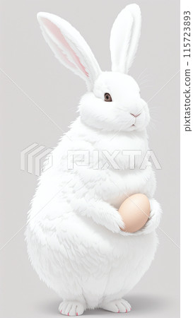 rabbit on a white background 115723893
