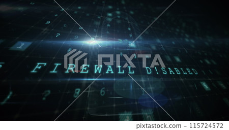 Image of data processing over padlock 115724572