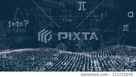 Digital interface concept visualizes global business and finance on a globe. Digital interface concept visualizes global business and finance on a globe. 115725039