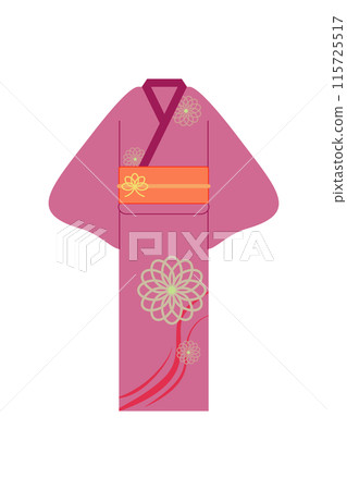 Red yukata Red yukata 115725517