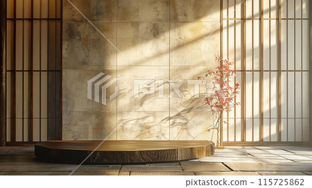 sunlit modern wall background with copyspace for your design. sunlit modern wall background with copyspace for your design. 115725862