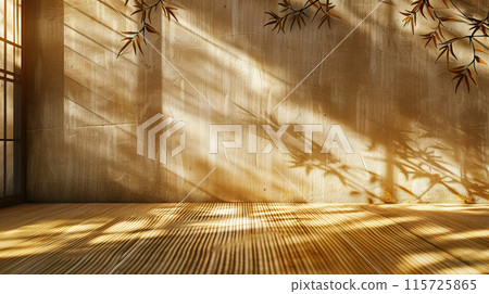 sunlit modern wall background with copyspace for your design. sunlit modern wall background with copyspace for your design. 115725865