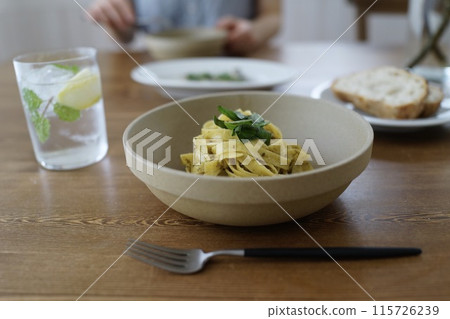Sometimes it's a stylish girls' get-together with pasta for lunch Sometimes it's a stylish girls' get-together with pasta for lunch 115726239