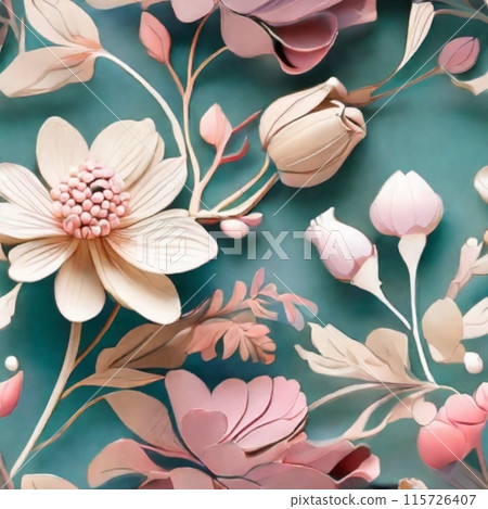 Flower pattern 115726407