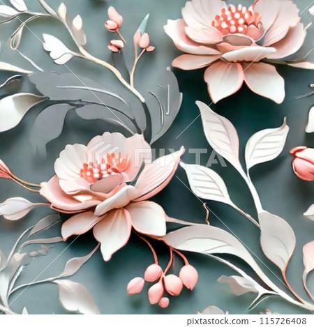 Flower pattern 115726408
