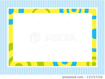 Colorful framed background image with a summer theme 115727258