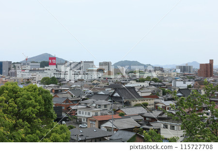 從防府天滿宮的春府塔眺望防府市全景 115727708