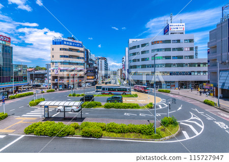 日本橫濱城市景觀 橫濱市綠區中山站等景觀 115727947