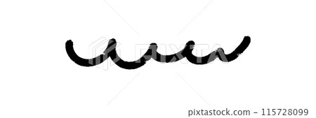 Black charcoal pencil scribble. Childish drawing. Doodles and curved line, straight thin stroke. pencil sketchy line. Grungy smear and rough crayon stroke. 115728099